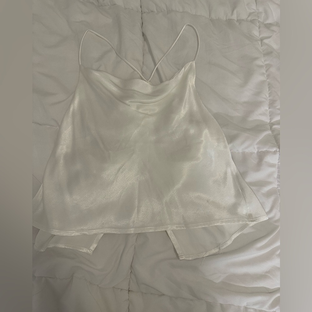 Fate white sheer top